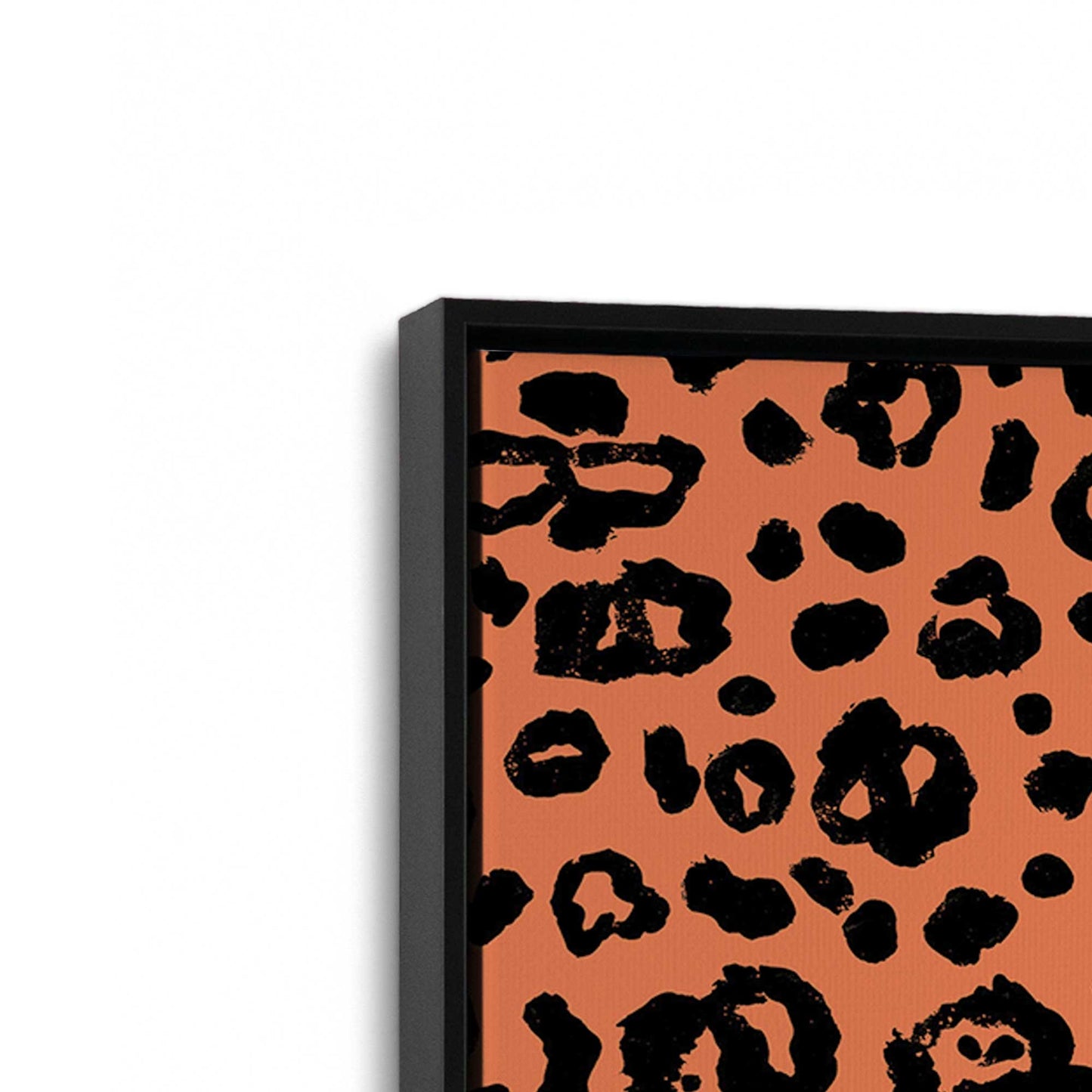 [Color:Satin Black], Picture of art in a Satin Black frame at an angle