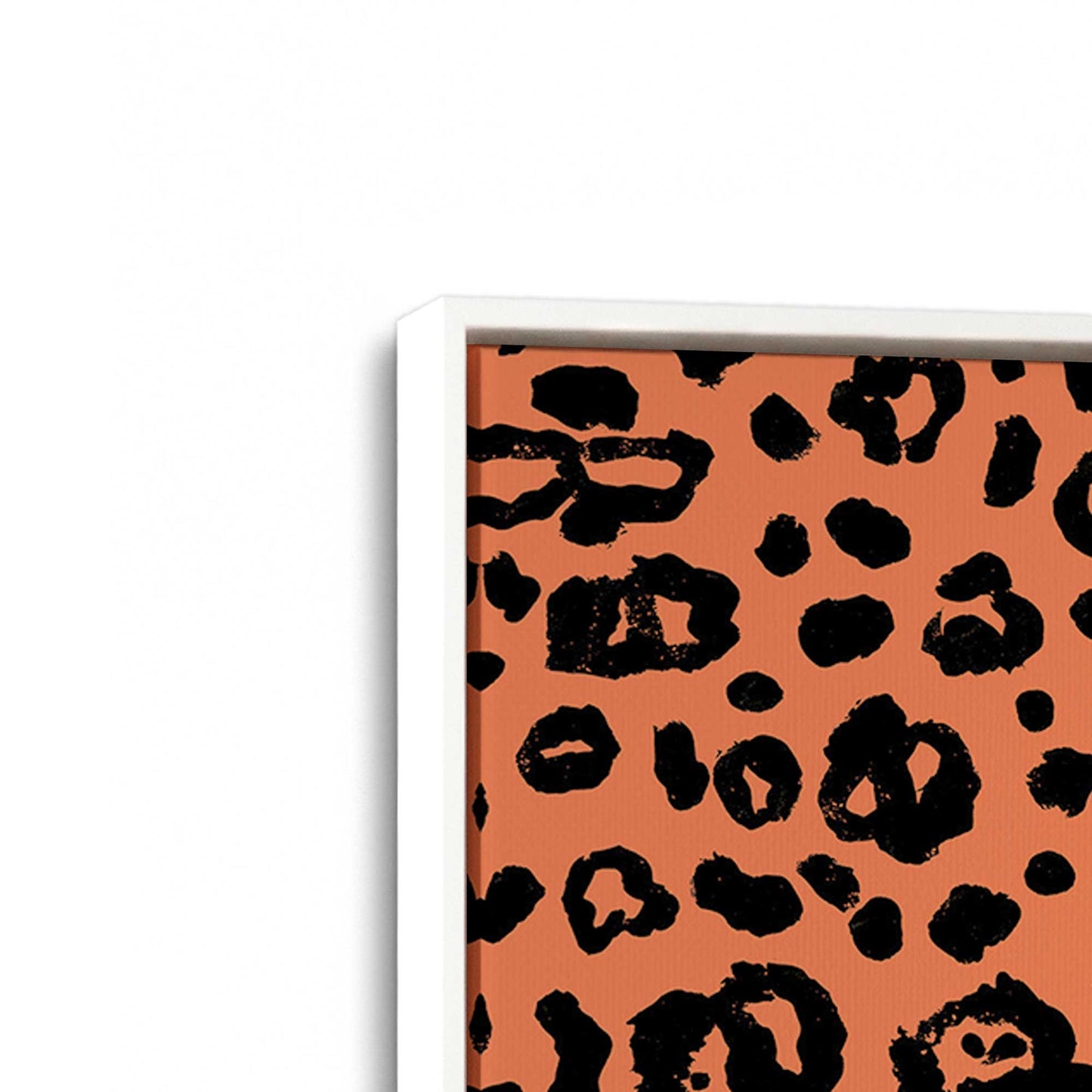 [Color:Opaque White], Picture of art in a White frame at an angle
