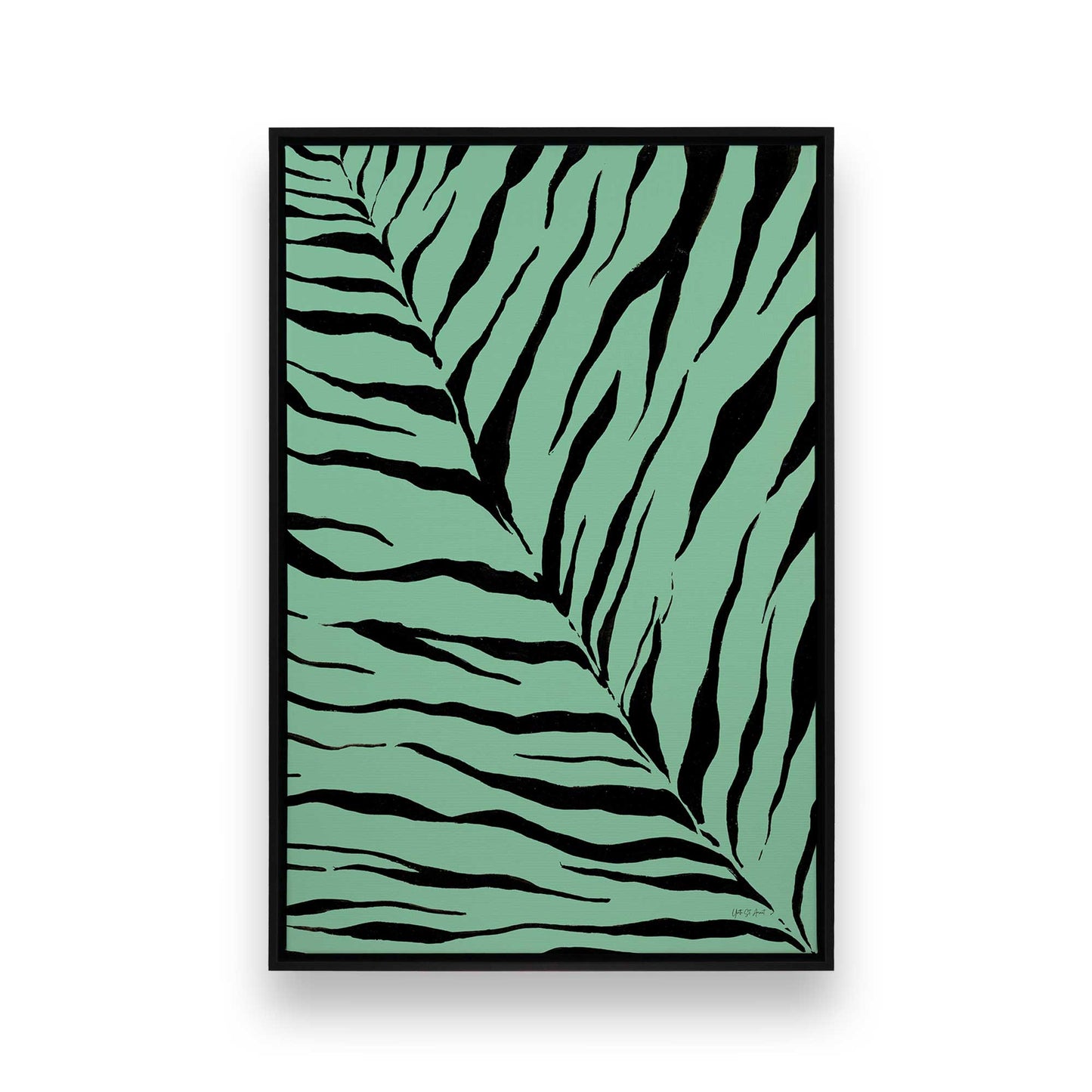 [Color:Satin Black], Picture of art in a Satin Black frame