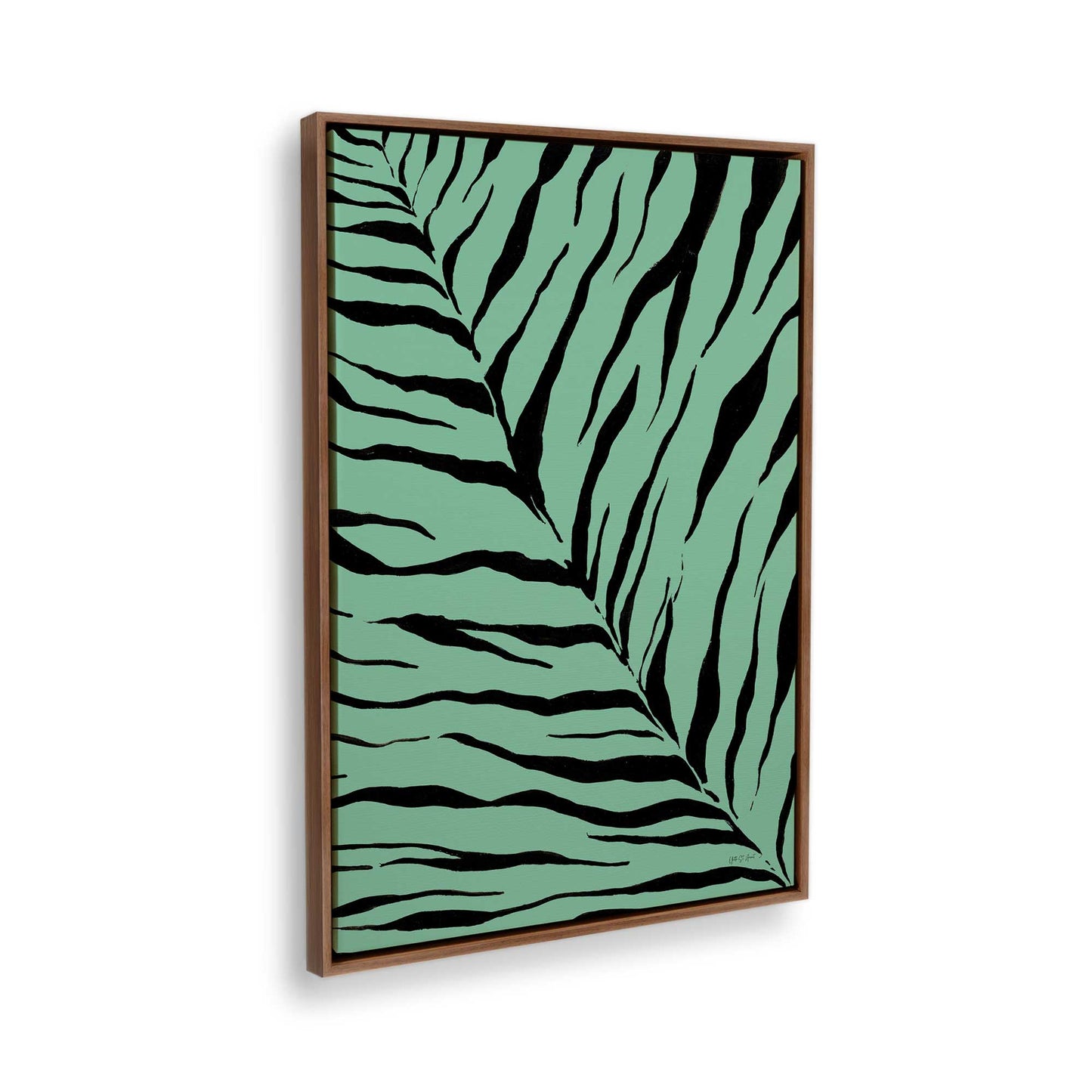[Color:Walnut], Picture of the corner of the art