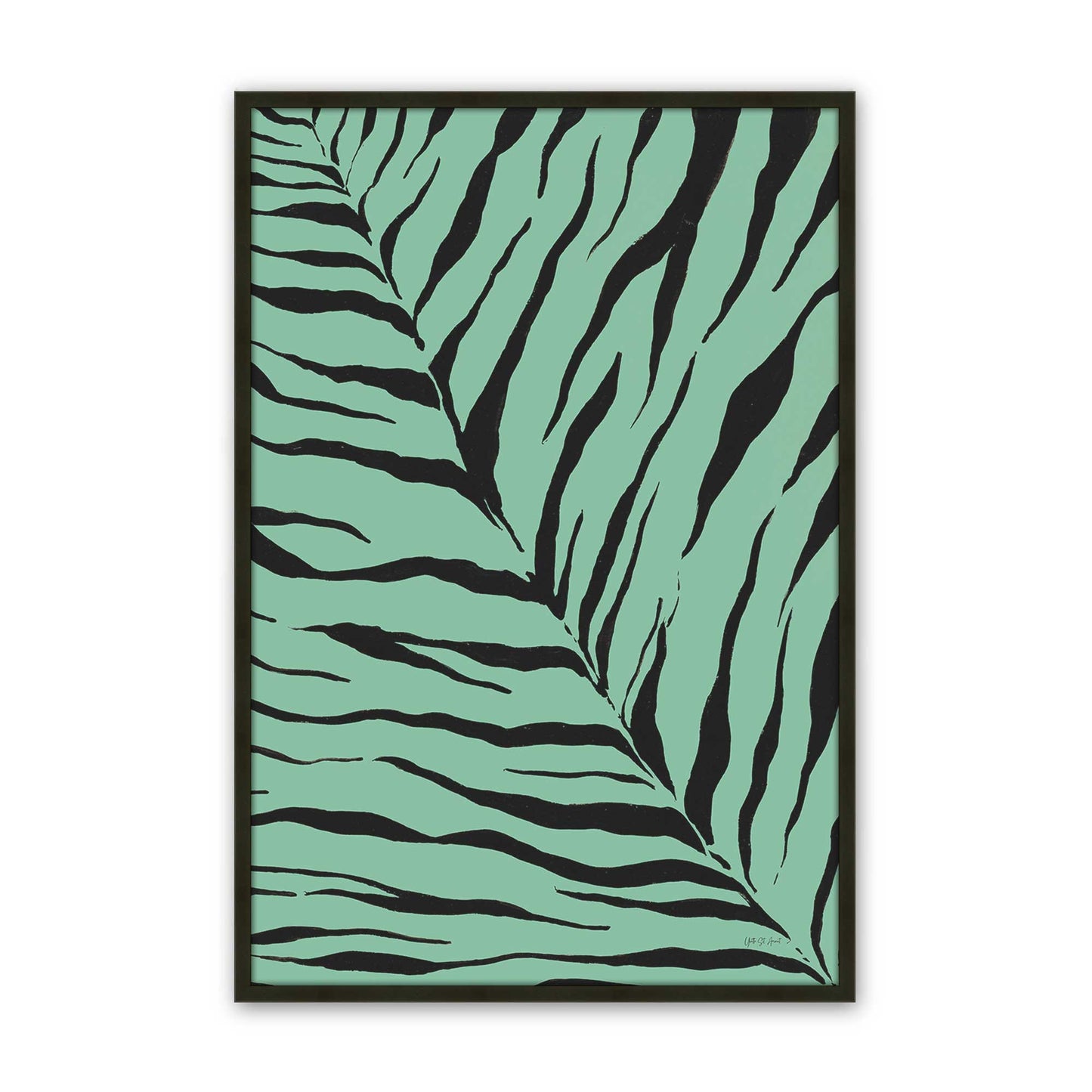 [Color:Satin Black], Picture of art in a Satin Black frame