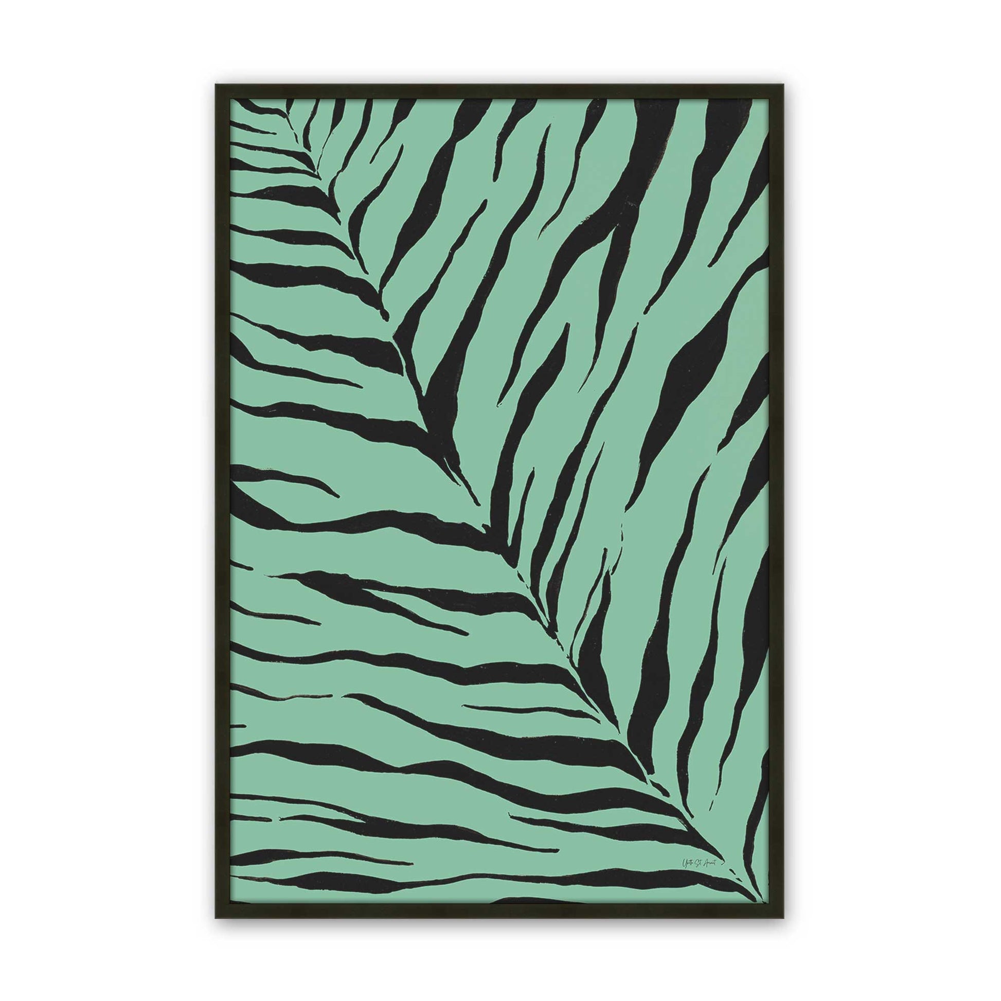 [Color:Satin Black], Picture of art in a Satin Black frame
