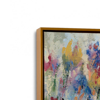 [Color:Polished Gold], Picture of art in a Polished Gold frame at an angle