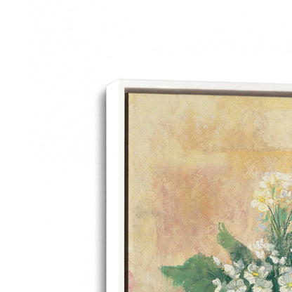 [Color:Opaque White], Picture of art in a White frame at an angle