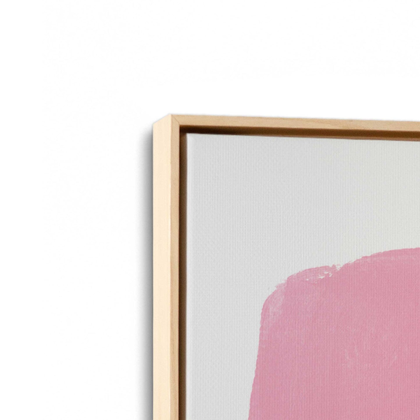 [Color:American Maple], Picture of art in a American Maple frame at an angle