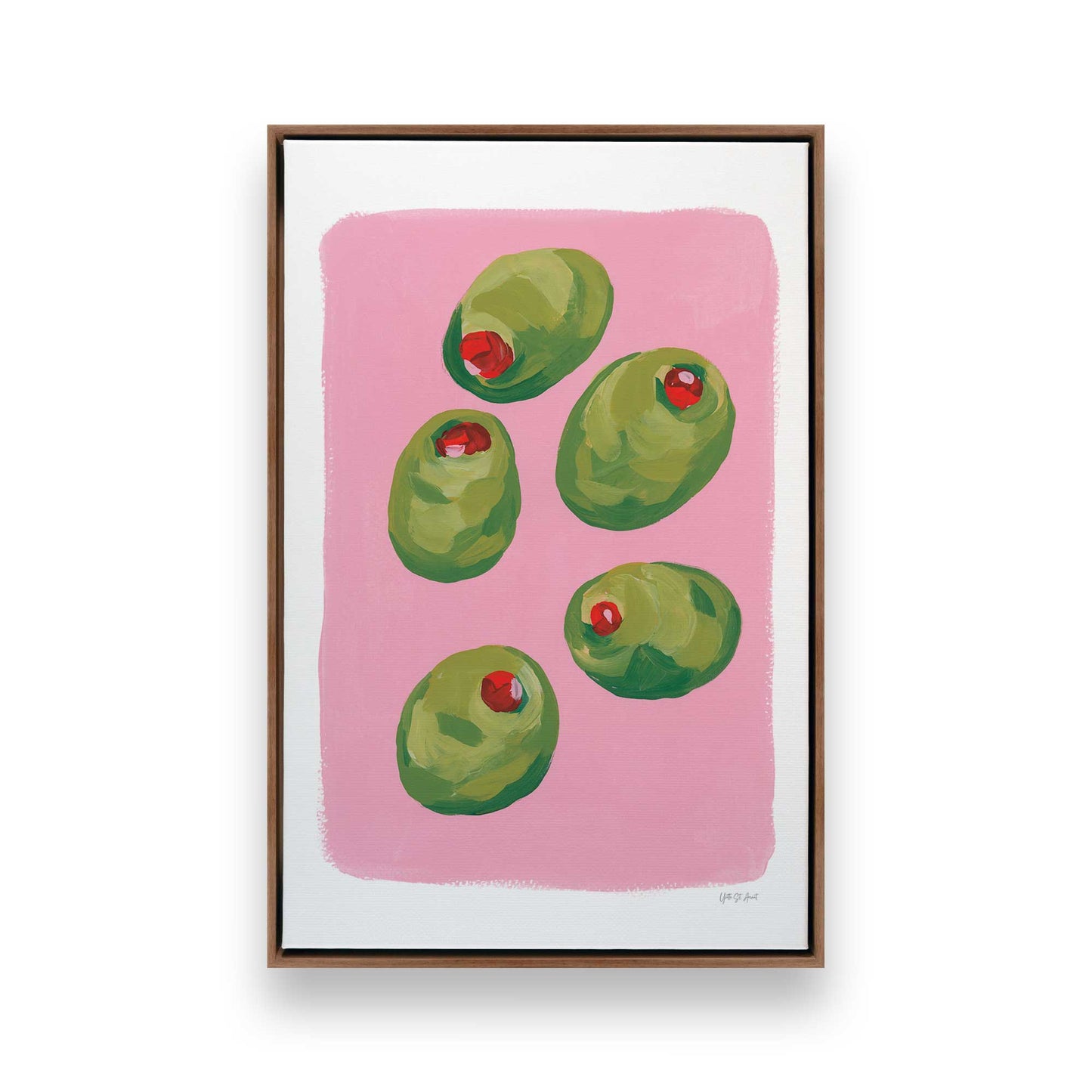 [Color:Walnut], Picture of art in a Walnut frame