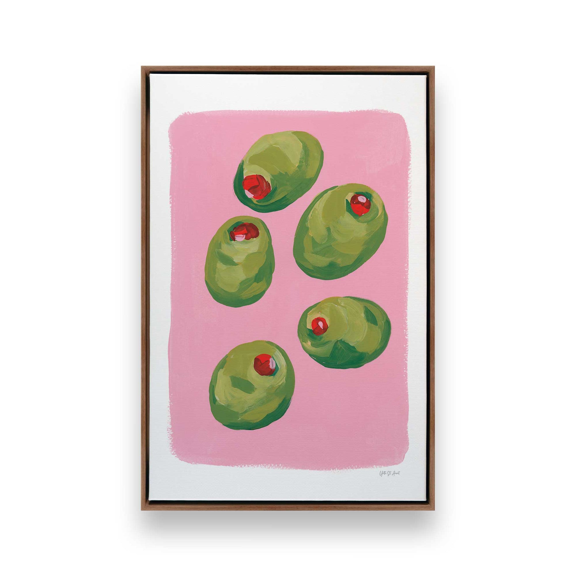 [Color:Walnut], Picture of art in a Walnut frame