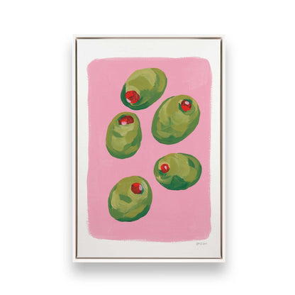 [Color:Opaque White], Picture of art in a White frame