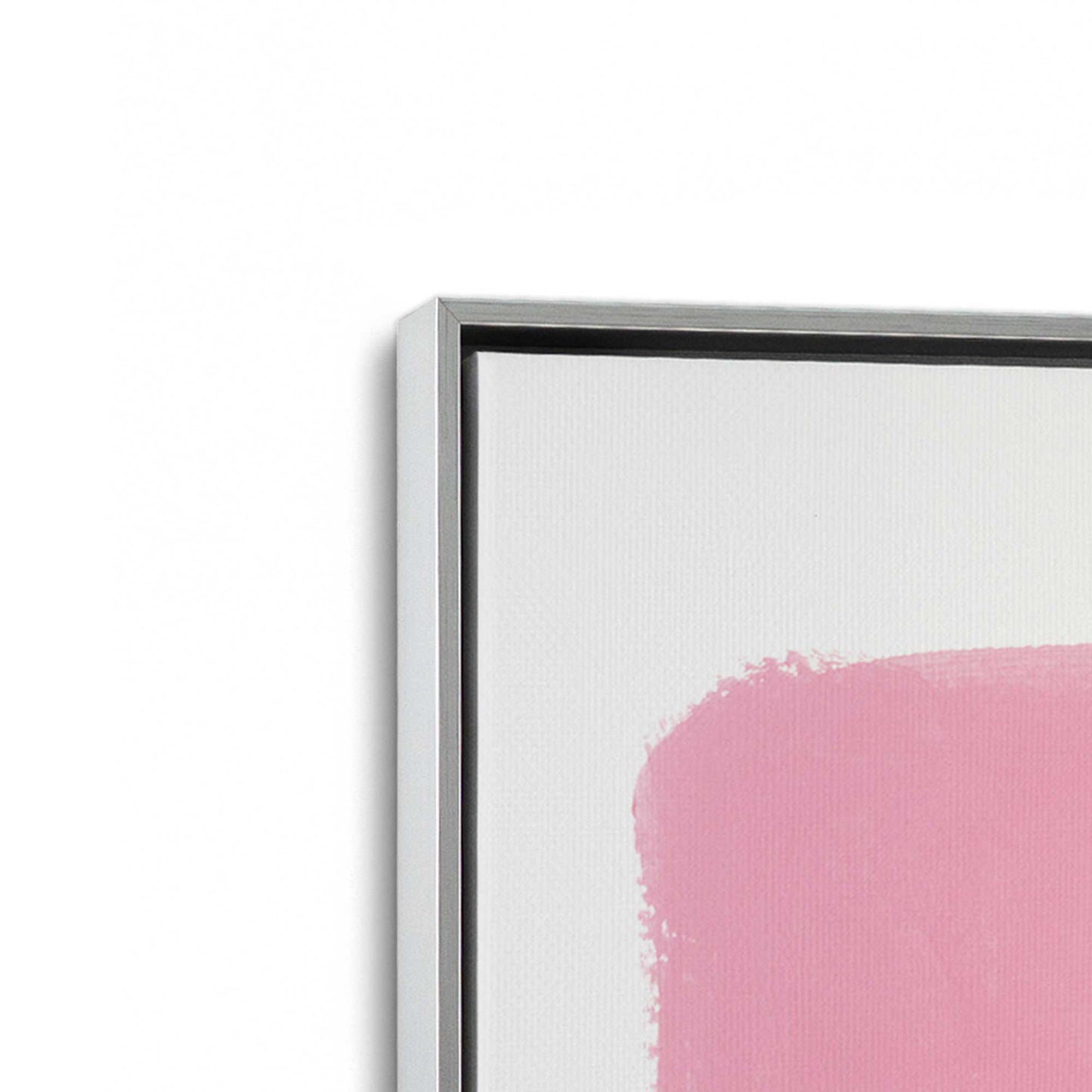 [Color:Polished Chrome], Picture of art in a Polished Chrome frame at an angle