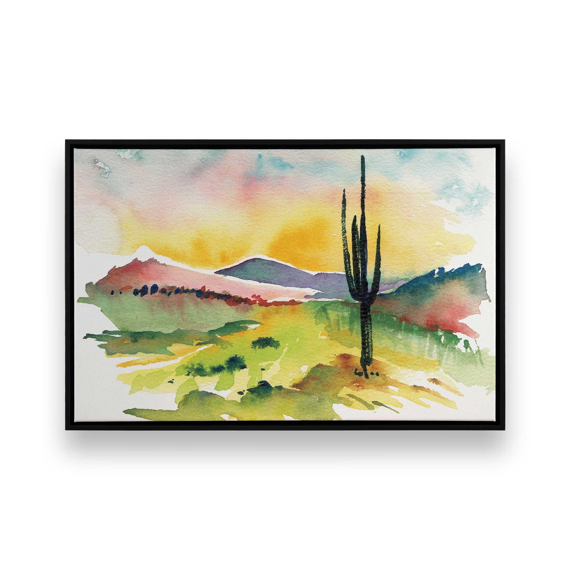 [Color:Satin Black], Picture of art in a Satin Black frame