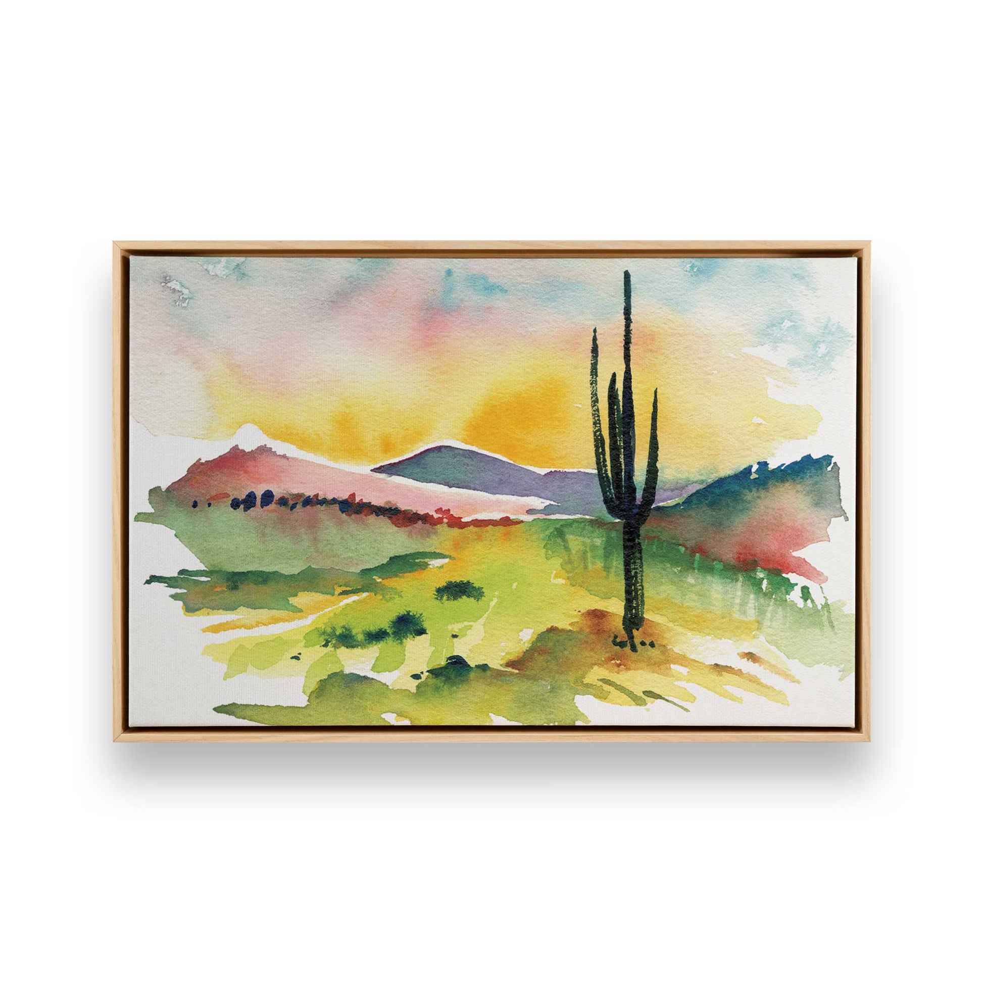 [Color:American Maple], Picture of art in a American Maple frame
