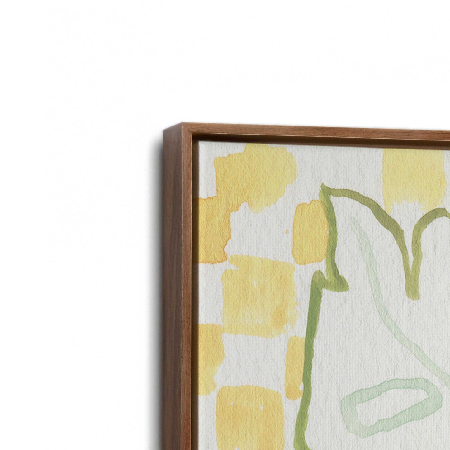 [Color:Walnut], Picture of art in a Walnut frame at an angle