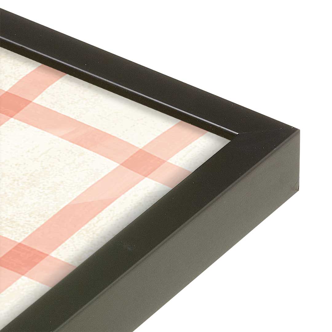 [Color:Satin Black], Picture of art in a Satin Black frame at an angle