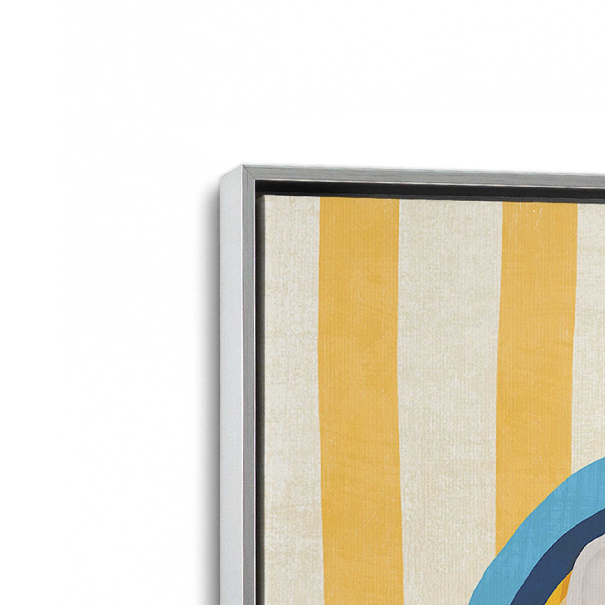 [Color:Polished Chrome], Picture of art in a Polished Chrome frame at an angle