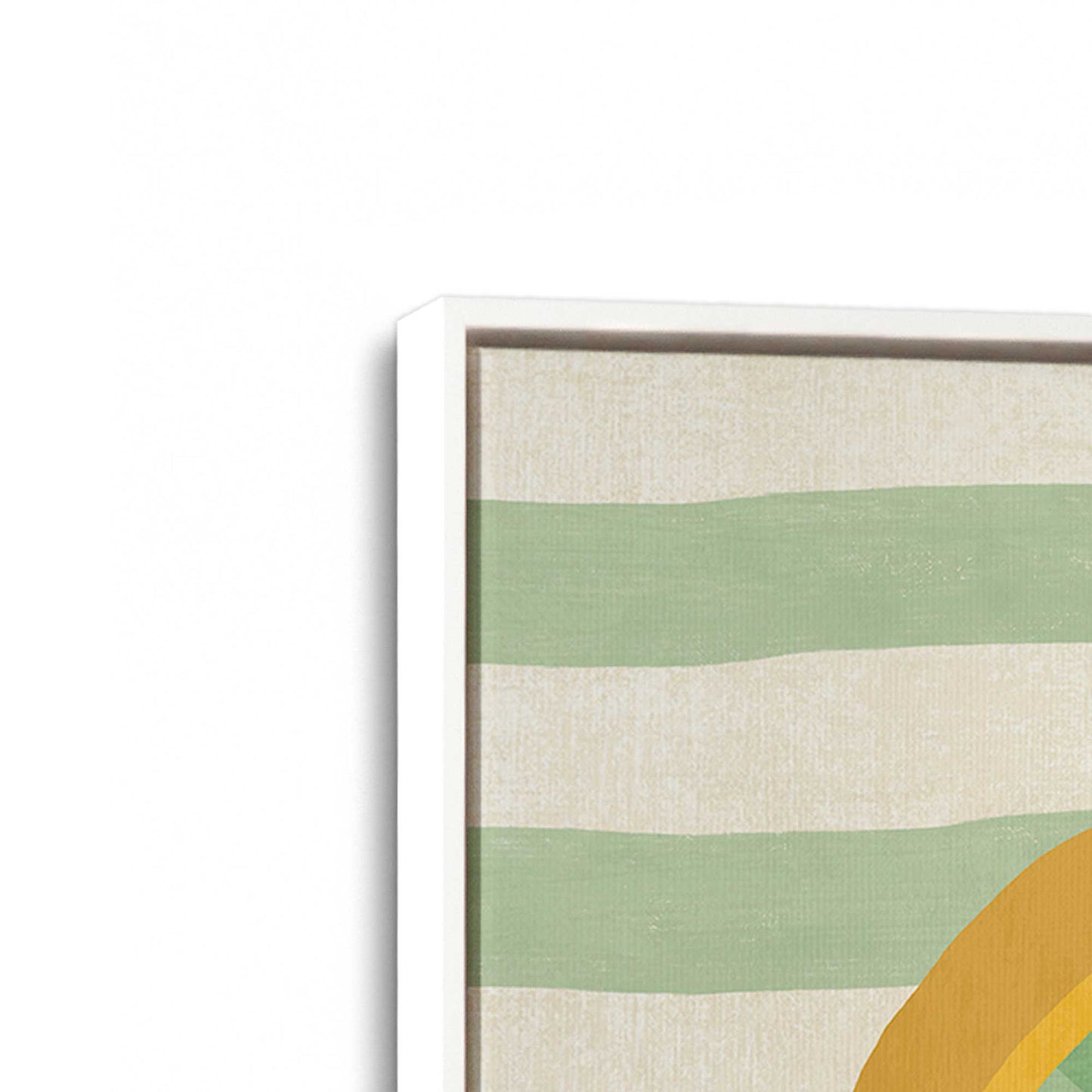 [Color:Opaque White], Picture of art in a White frame at an angle