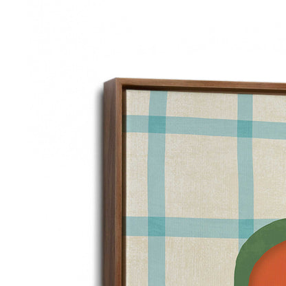 [Color:Walnut], Picture of art in a Walnut frame at an angle