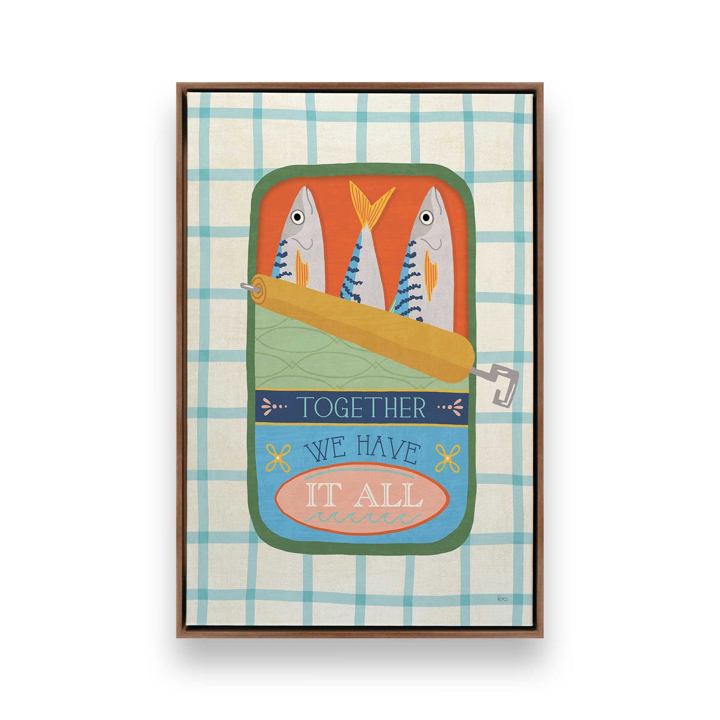 [Color:Walnut], Picture of art in a Walnut frame