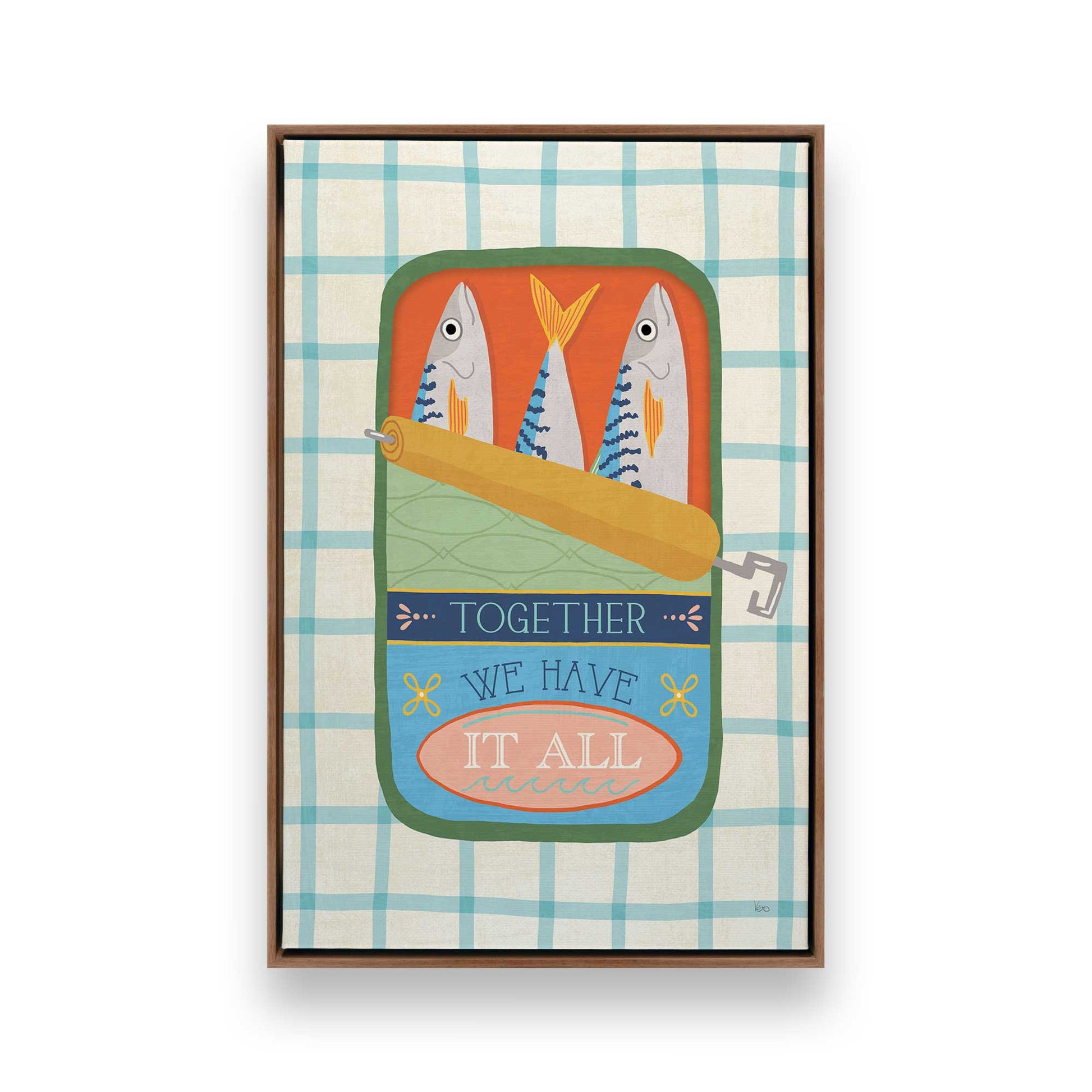 [Color:Walnut], Picture of art in a Walnut frame