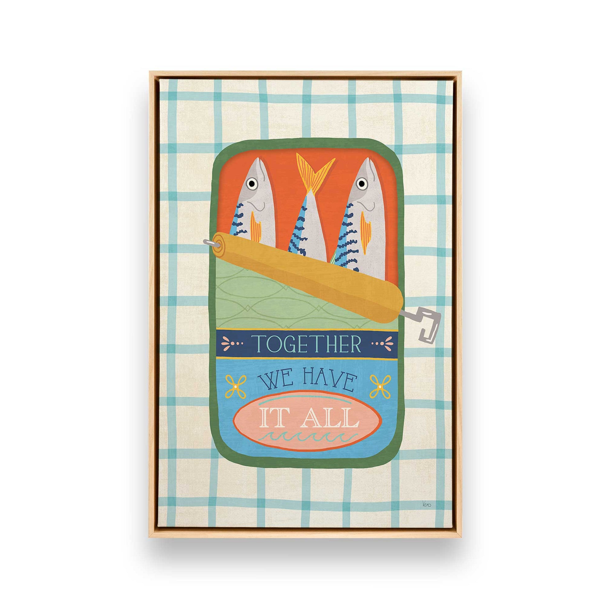 [Color:American Maple], Picture of art in a American Maple frame