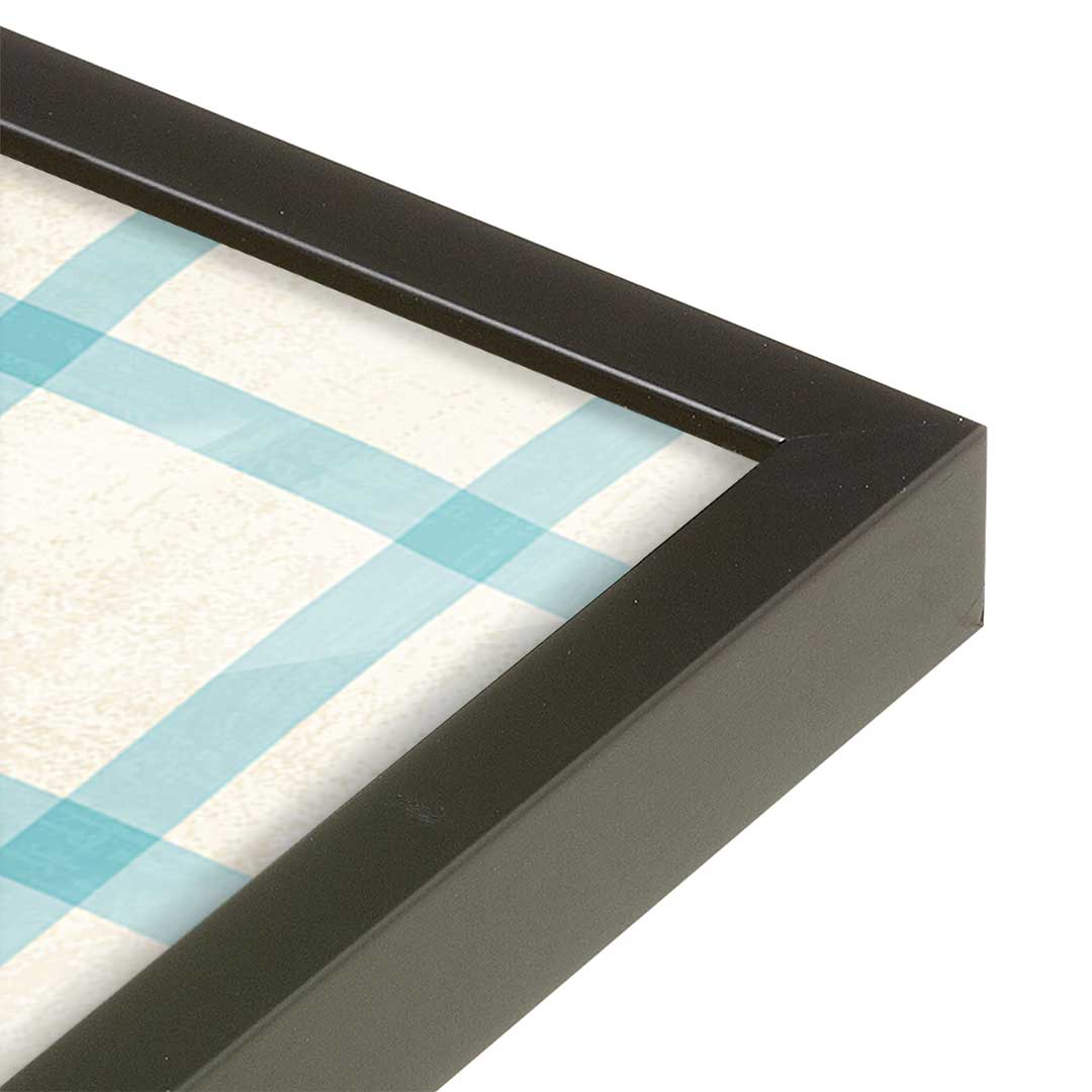 [Color:Satin Black], Picture of art in a Satin Black frame at an angle