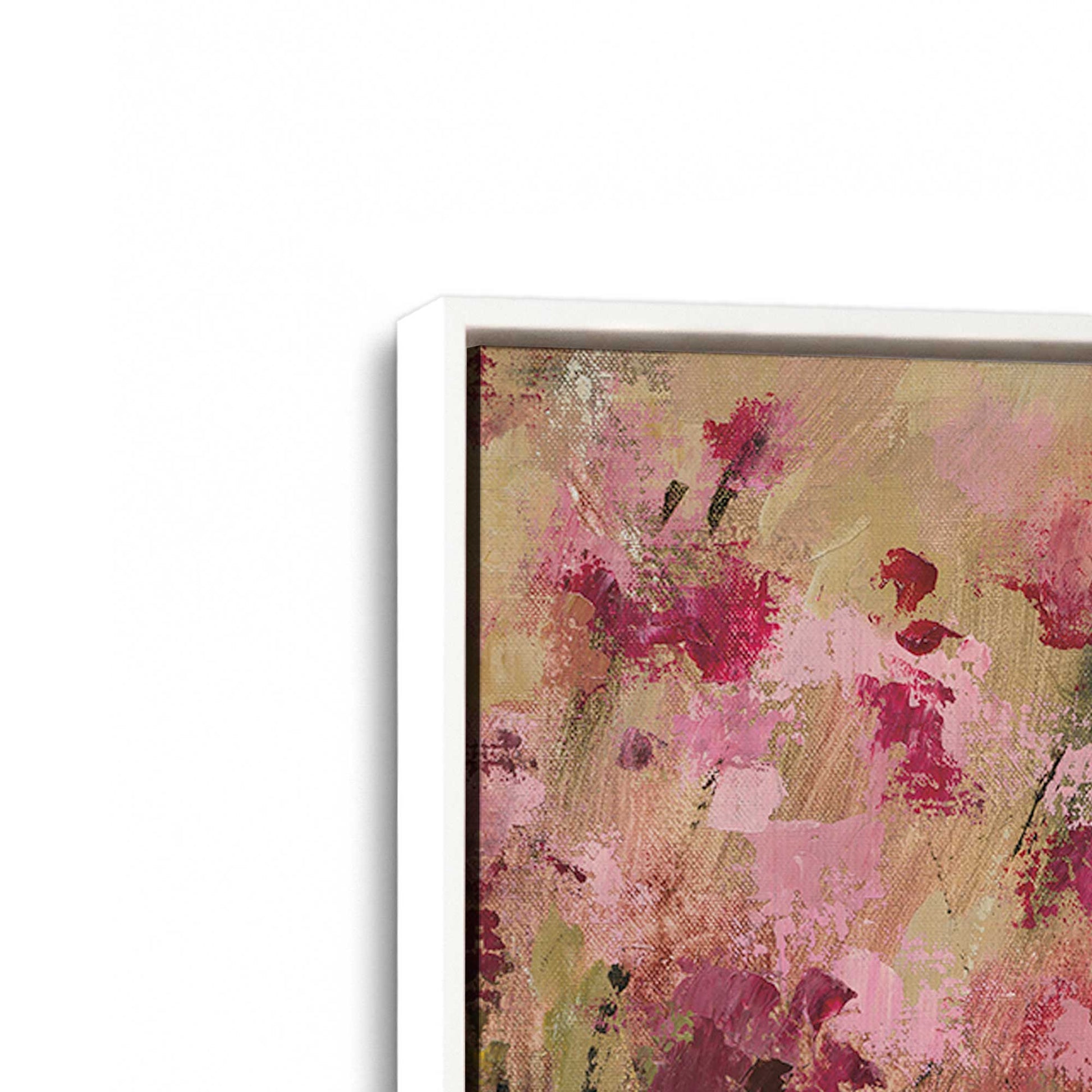 [Color:Opaque White], Picture of art in a White frame at an angle