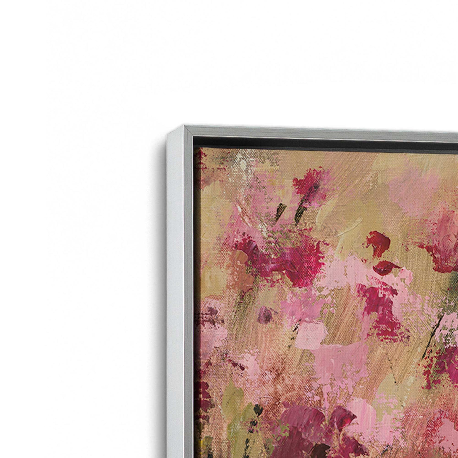 [Color:Polished Chrome], Picture of art in a Polished Chrome frame at an angle