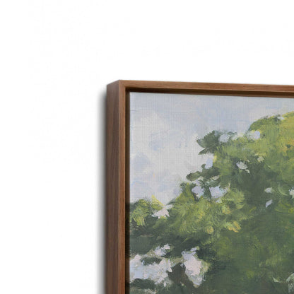 [Color:Walnut], Picture of art in a Walnut frame at an angle