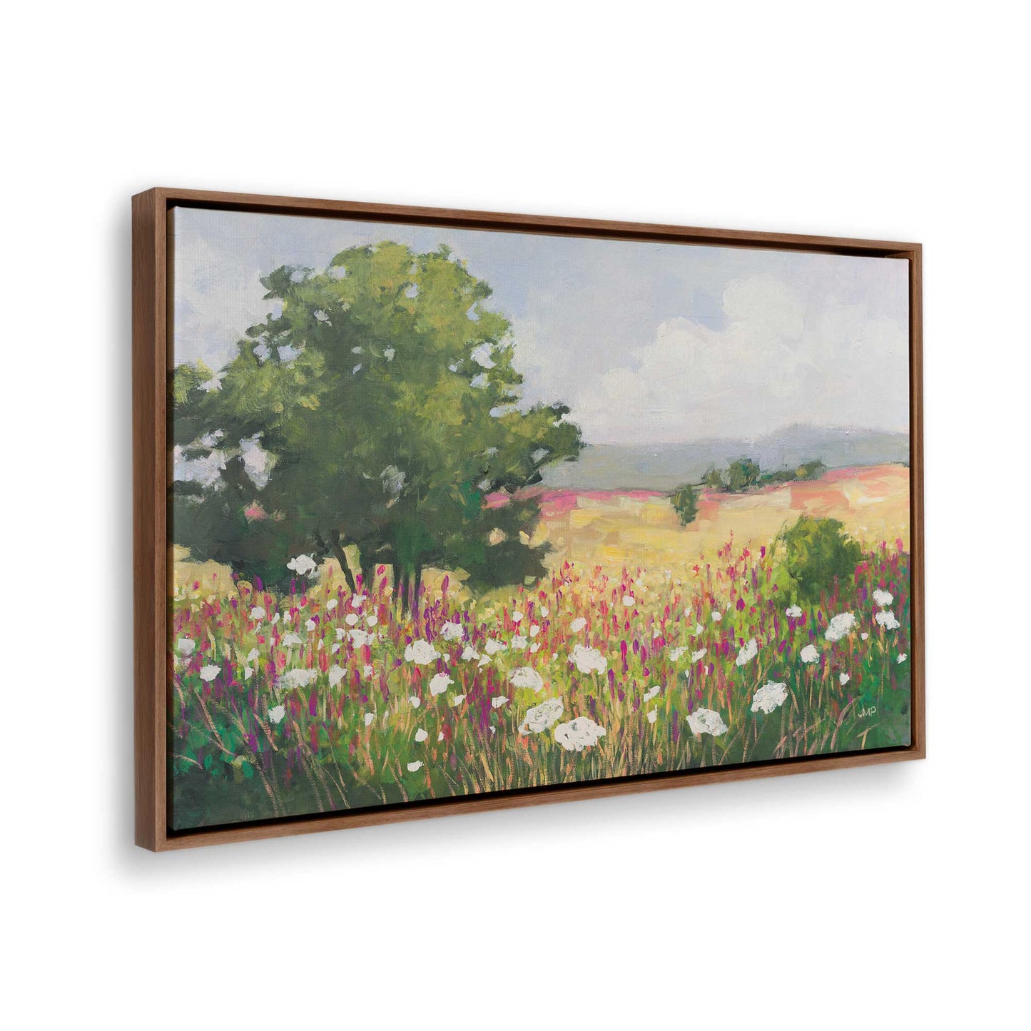 [Color:Walnut], Picture of the corner of the art