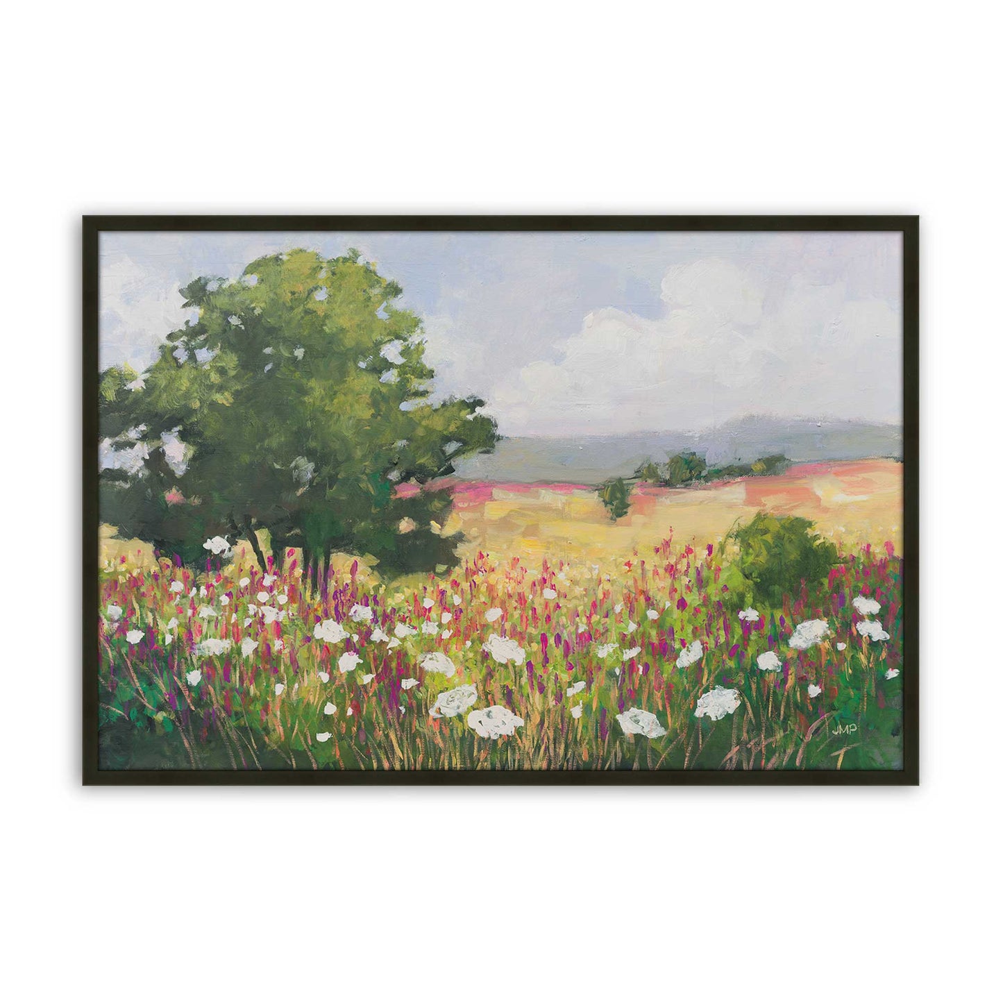 [Color:Satin Black], Picture of art in a Satin Black frame