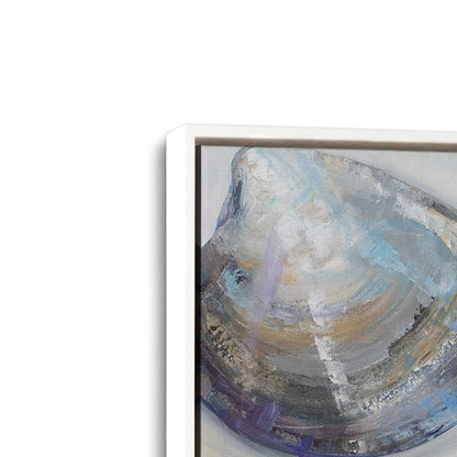 [Color:Opaque White], Picture of art in a White frame at an angle