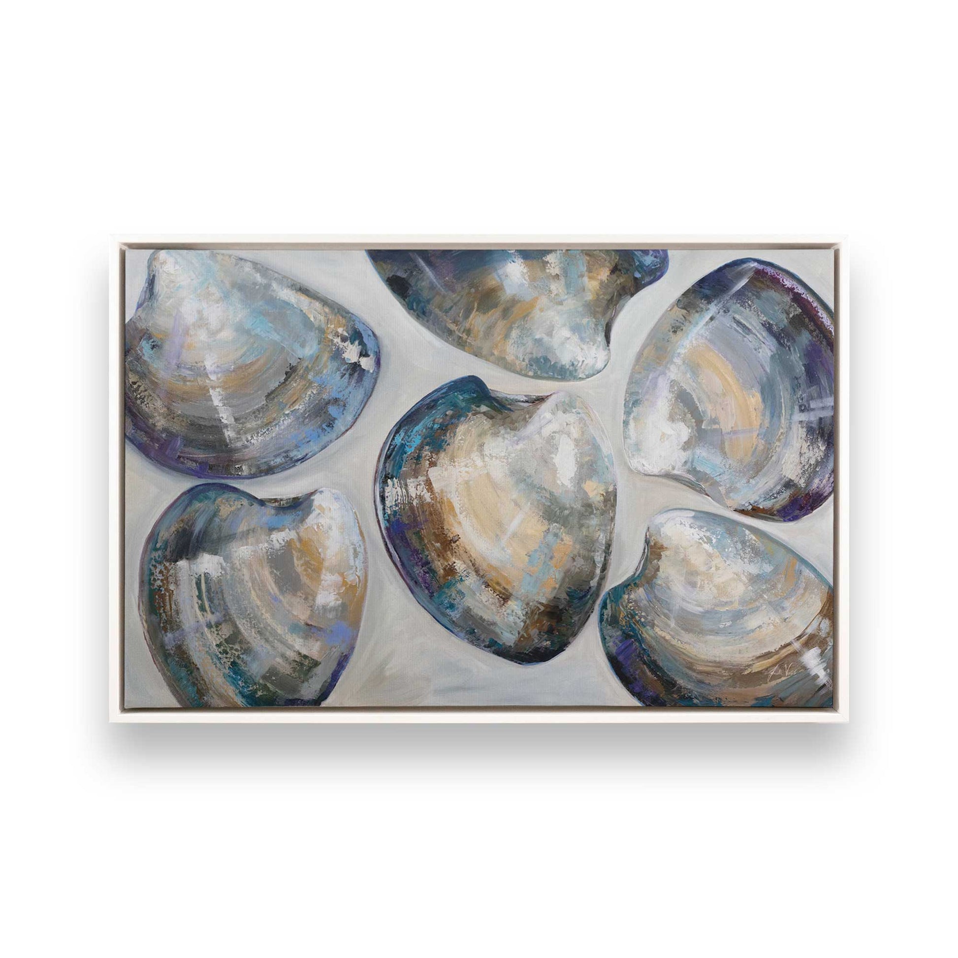 [Color:Opaque White], Picture of art in a White frame