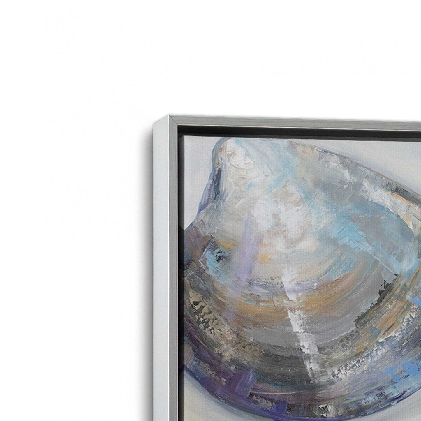 [Color:Polished Chrome], Picture of art in a Polished Chrome frame at an angle