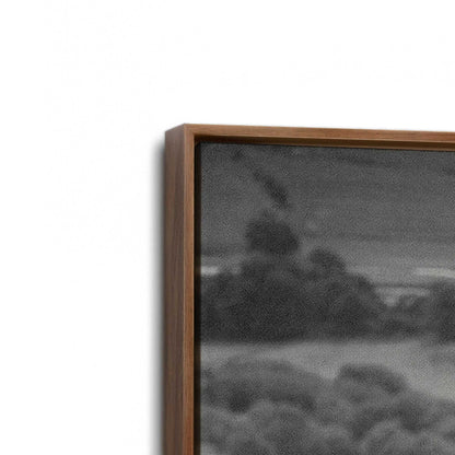 [Color:Walnut], Picture of art in a Walnut frame at an angle