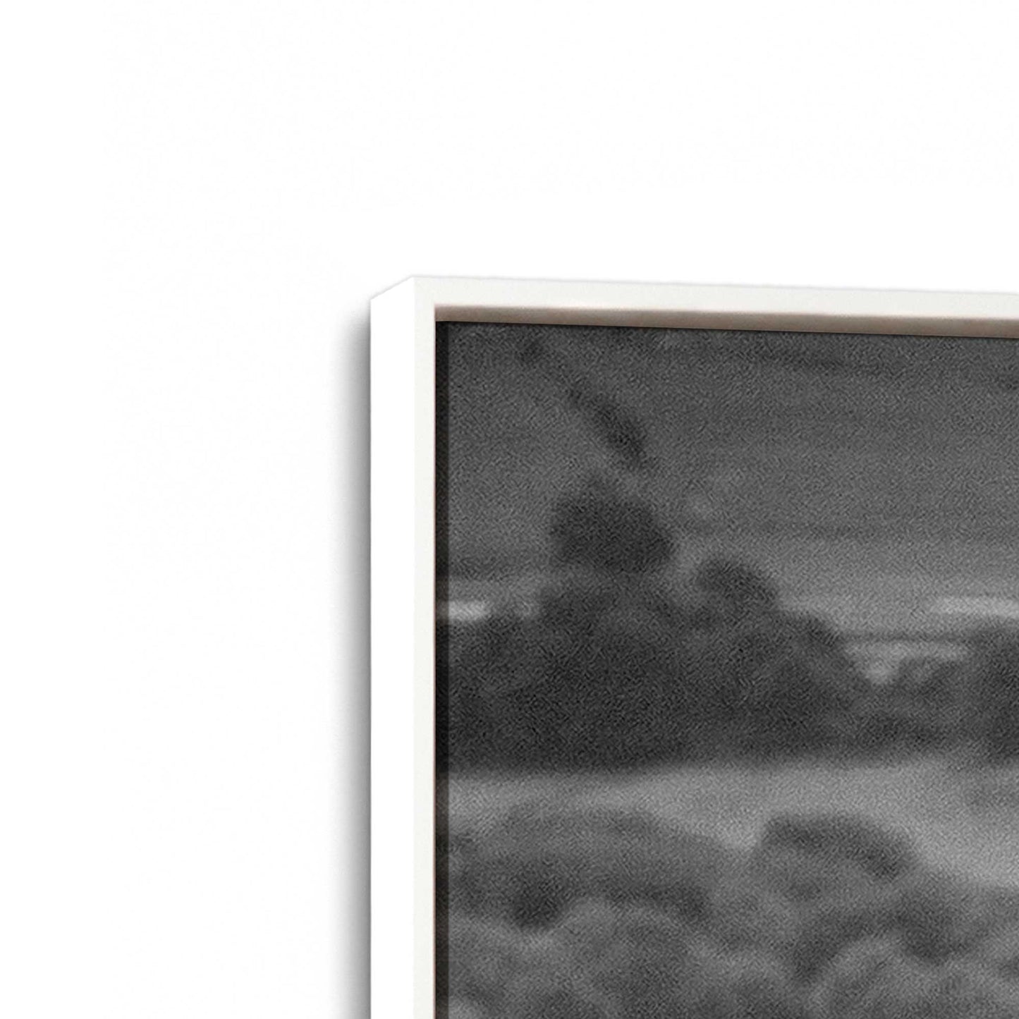 [Color:Opaque White], Picture of art in a White frame at an angle