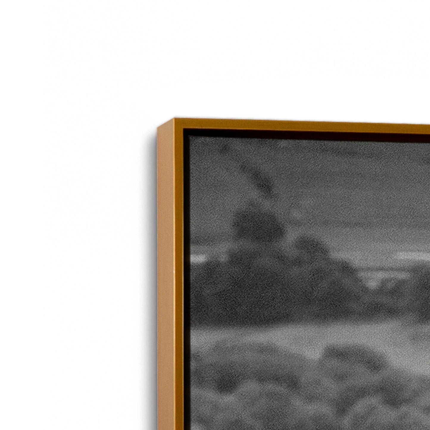[Color:Polished Gold], Picture of art in a Polished Gold frame at an angle