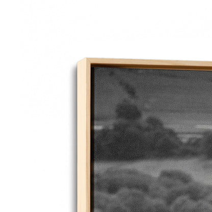 [Color:American Maple], Picture of art in a American Maple frame at an angle