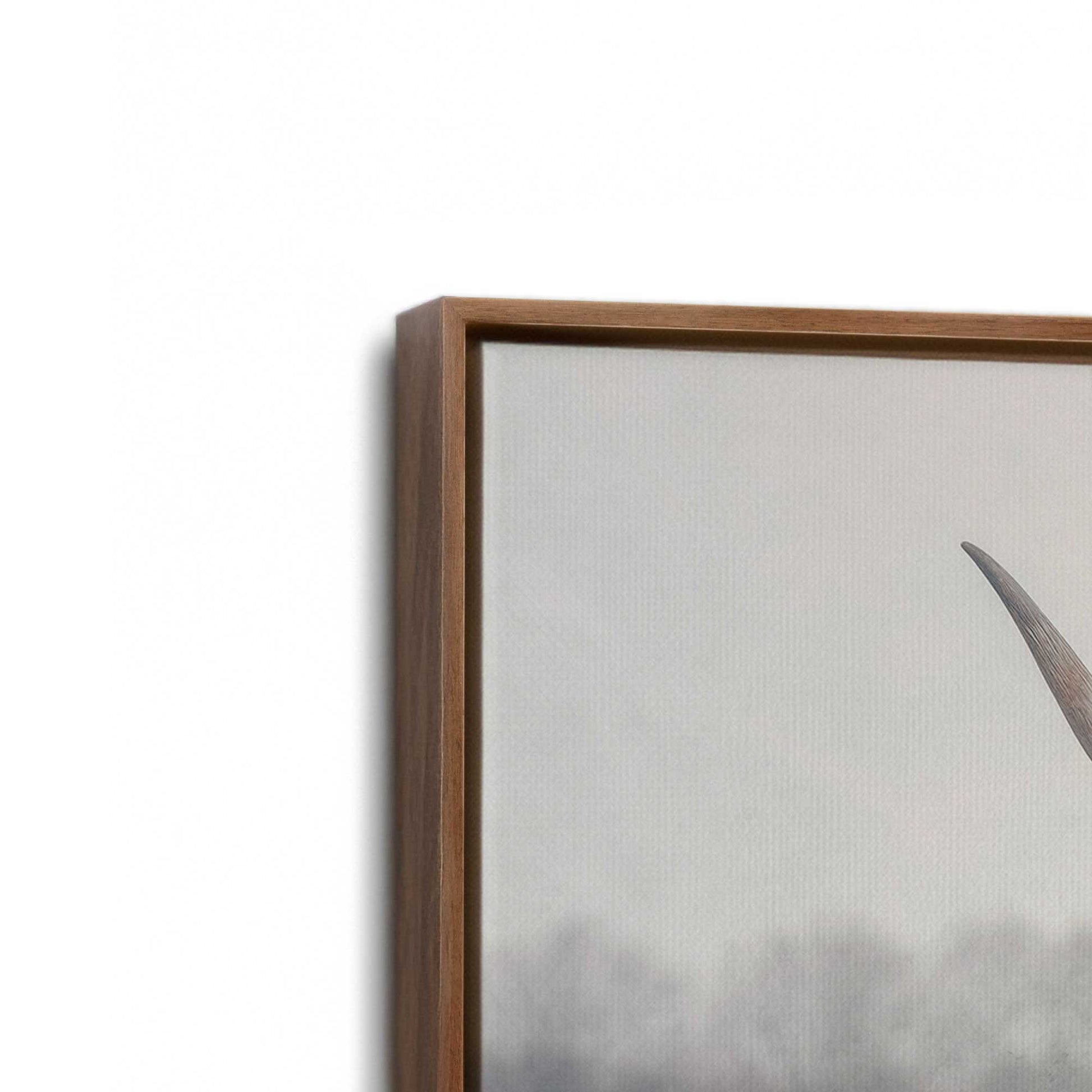 [Color:Walnut], Picture of art in a Walnut frame at an angle