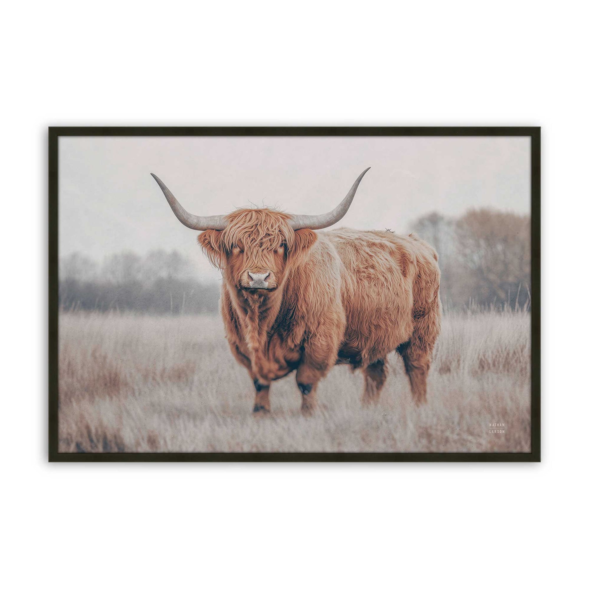 [Color:Satin Black], Picture of art in a Satin Black frame