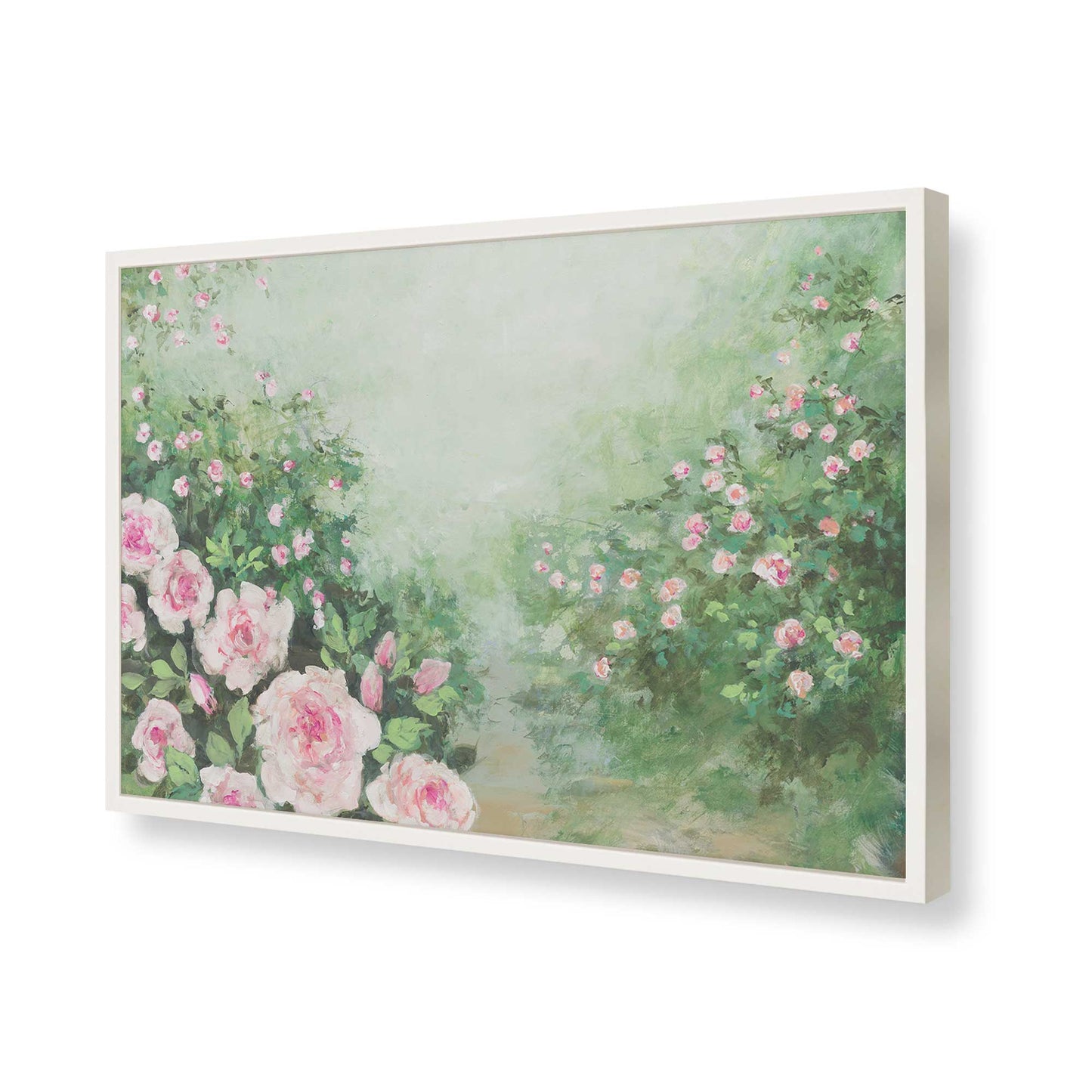 [Color:Opaque White], Picture of art in a Opaque White frame of the corner
