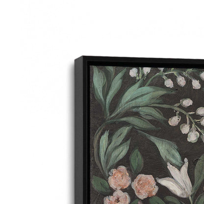 [Color:Satin Black], Picture of art in a Satin Black frame at an angle