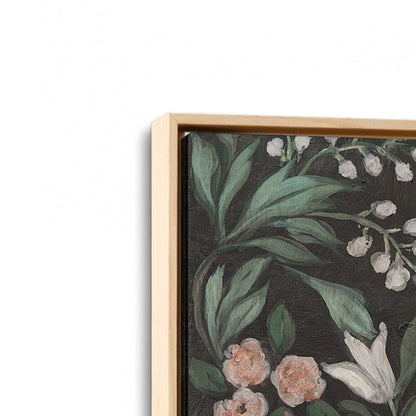 [Color:American Maple], Picture of art in a American Maple frame at an angle