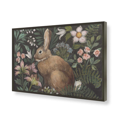 [Color:Satin Black], Picture of art in a Satin Black frame of the corner