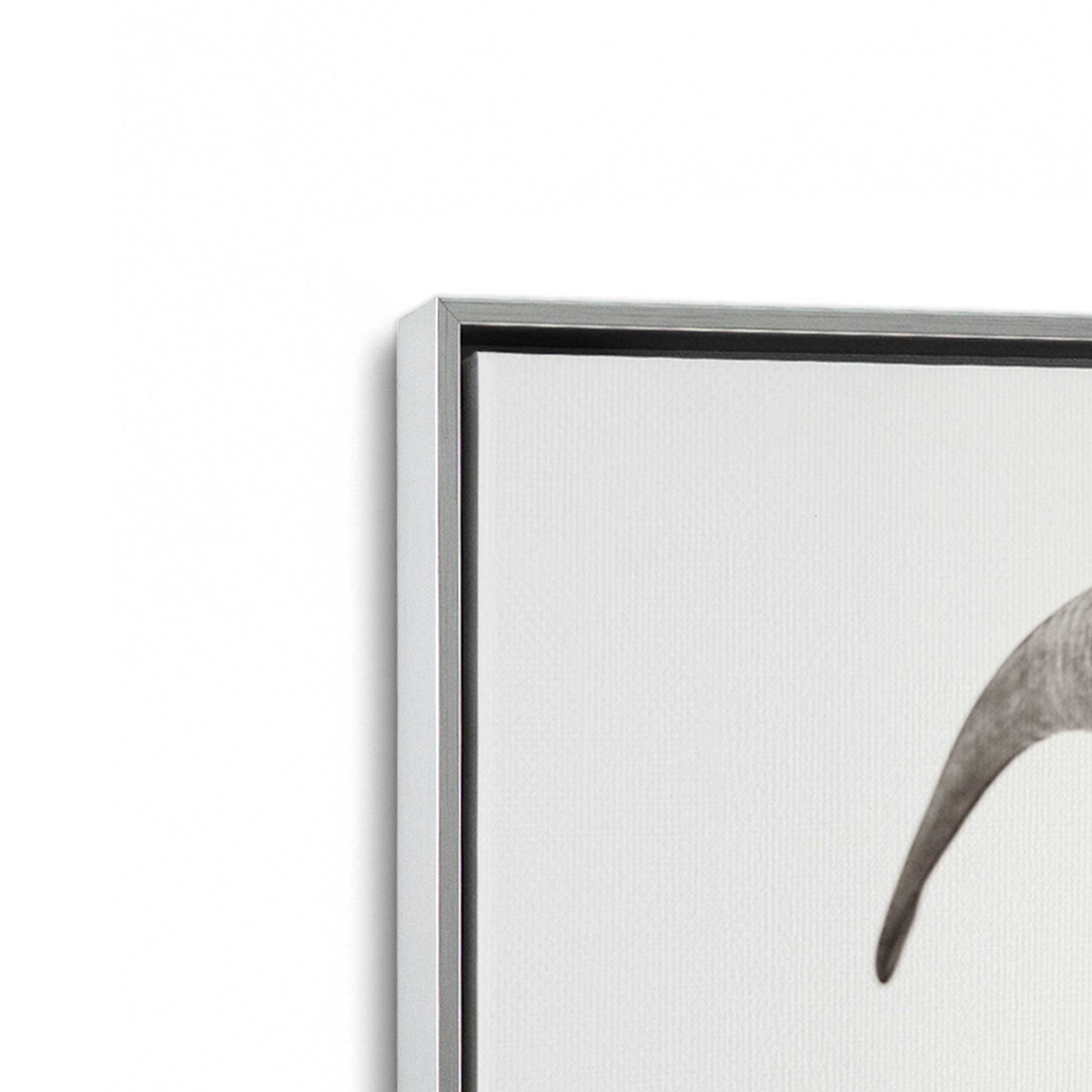 [Color:Polished Chrome], Picture of art in a Polished Chrome frame at an angle