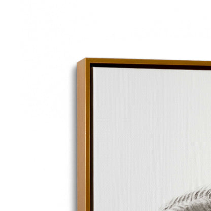 [Color:Polished Gold], Picture of art in a Polished Gold frame at an angle