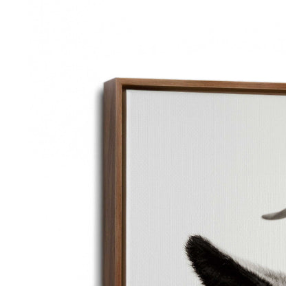 [Color:Walnut], Picture of art in a Walnut frame at an angle
