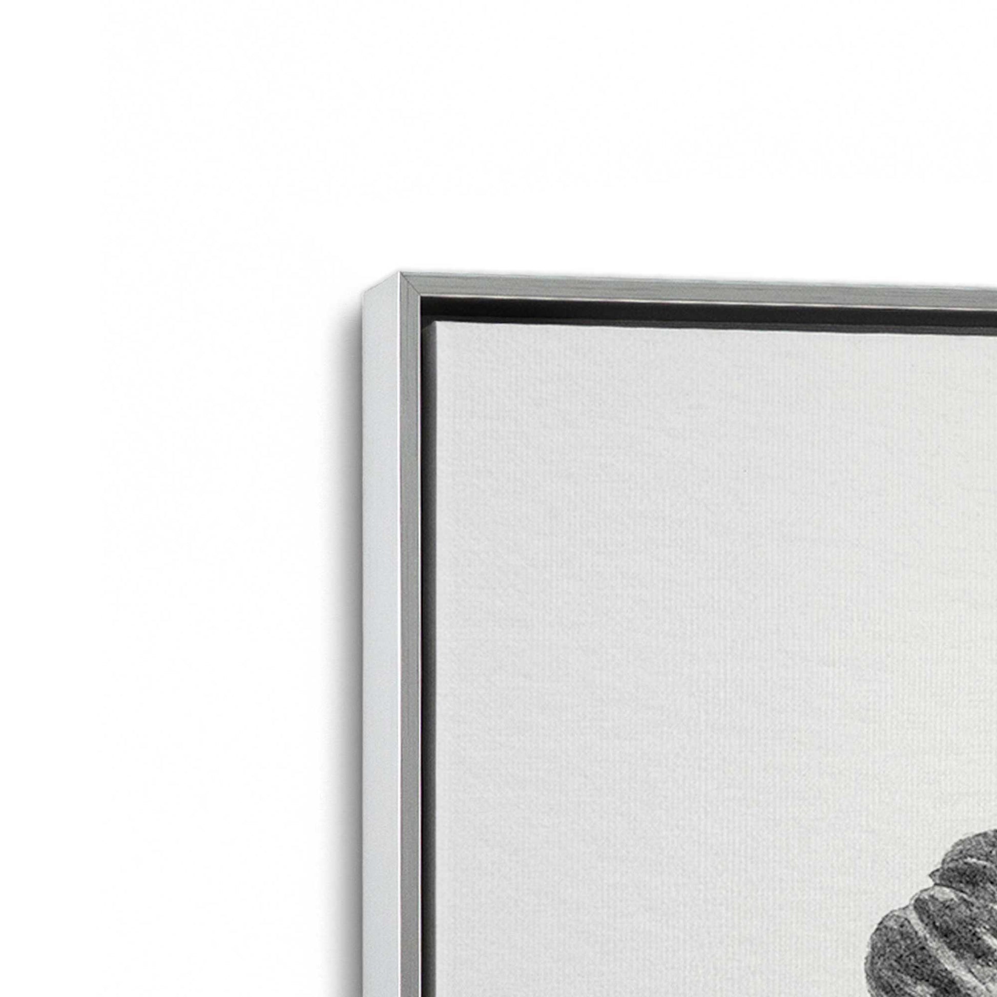 [Color:Polished Chrome], Picture of art in a Polished Chrome frame at an angle
