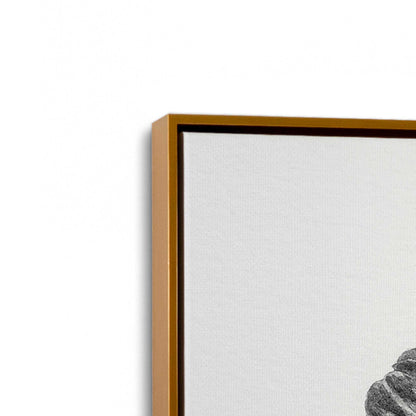 [Color:Polished Gold], Picture of art in a Polished Gold frame at an angle