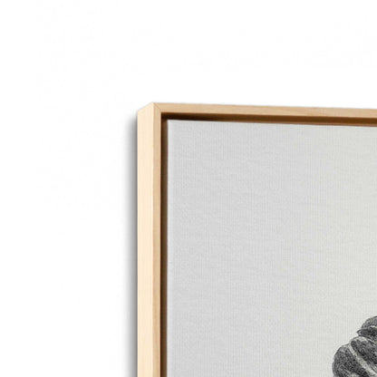 [Color:American Maple], Picture of art in a American Maple frame at an angle
