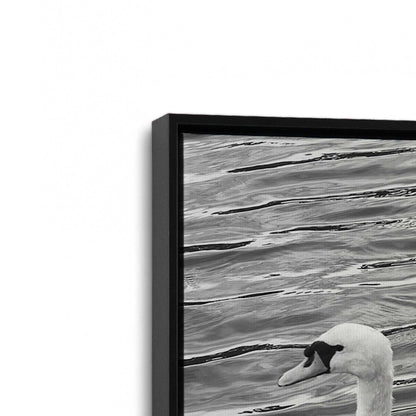 [Color:Satin Black], Picture of art in a Satin Black frame at an angle