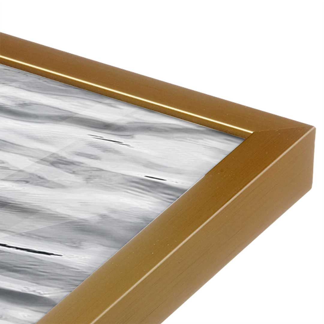 [Color:Polished Gold], Picture of art in a Polished Gold frame at an angle